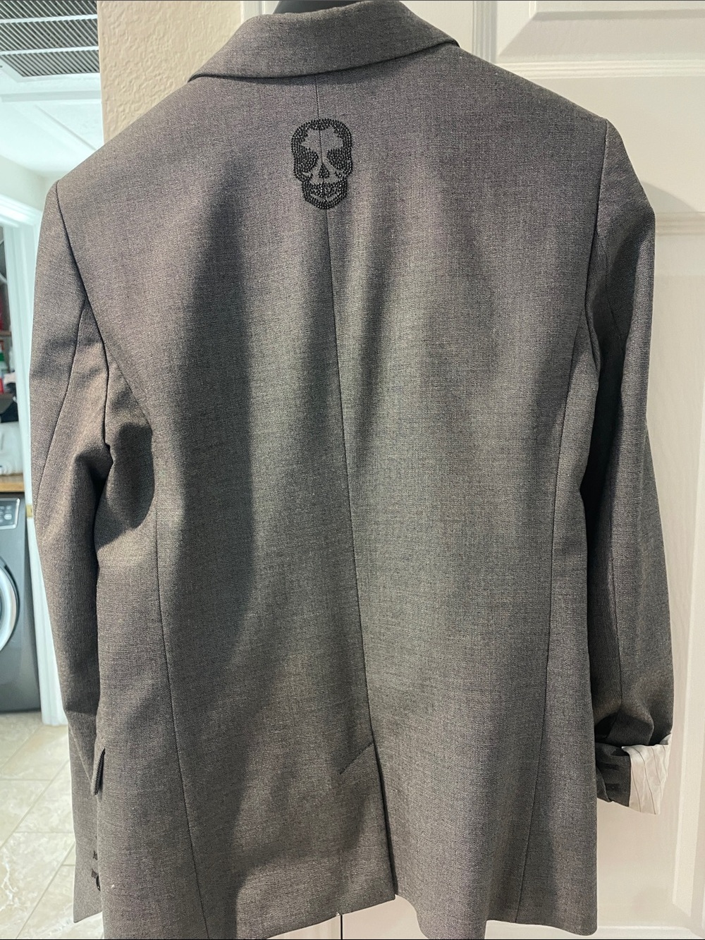 Zadig & Voltaire Women's Gray Single-Button Blazer - Picture 5 of 5